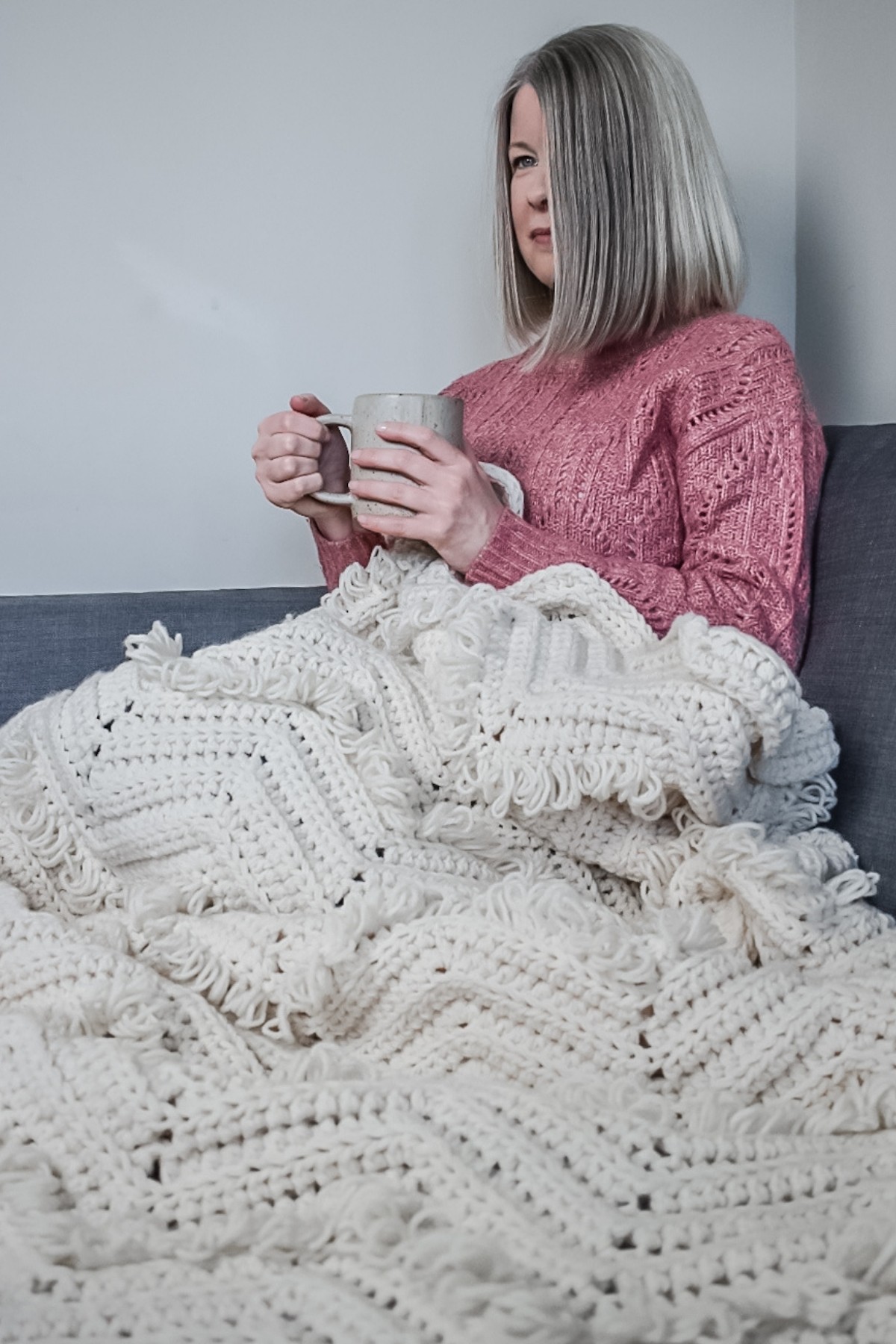 Chevron Crochet Blanket Pattern Mountain Hideaway Throw Free