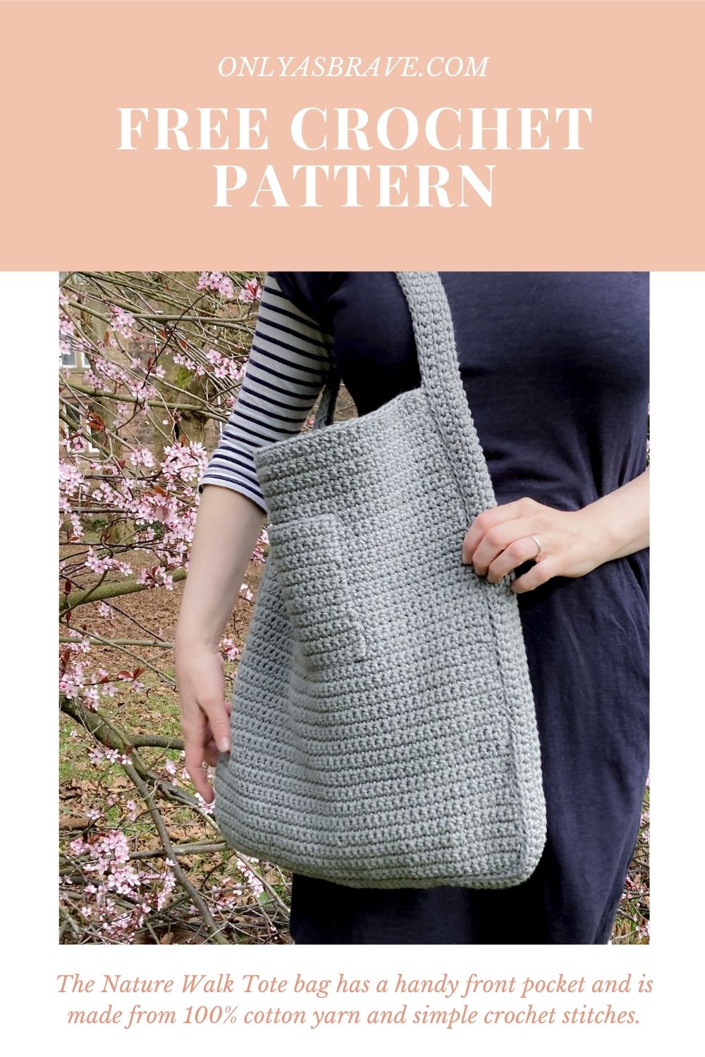 Summer Retro Tote Bag - Free Crochet Bag Pattern - A Crocheted Simplicity
